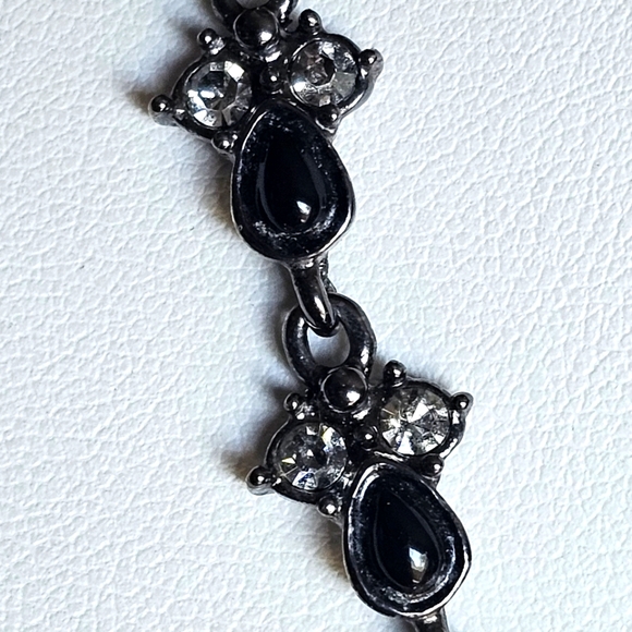 Vintage Signed Anne Klein Gemstone Chocker Necklace. - Picture 3 of 6